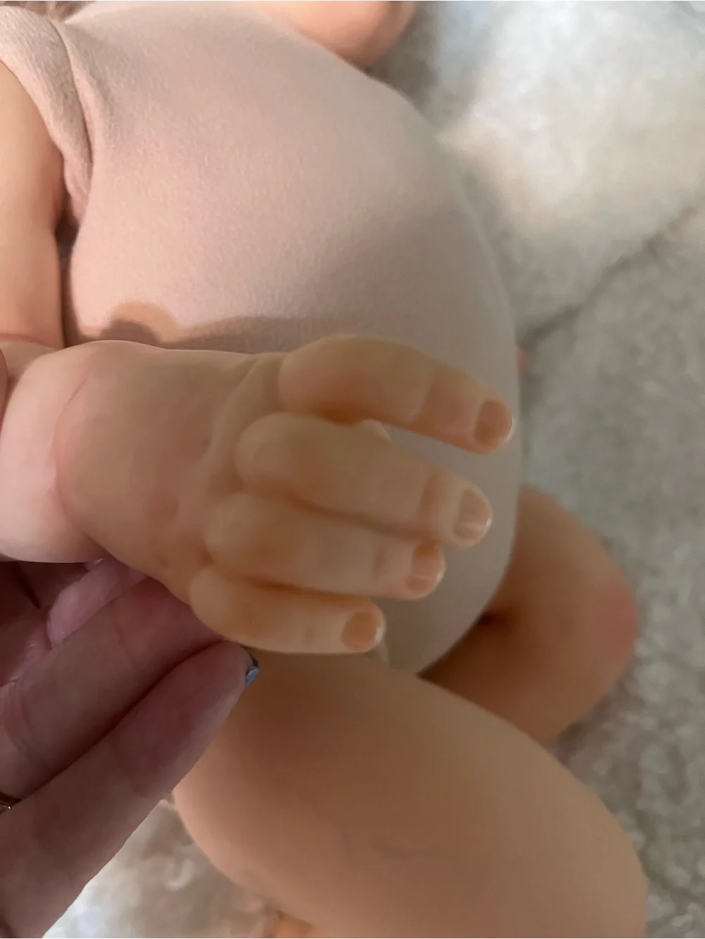 Reborn toddler girl heavy fabric body realistic therapy doll baby lifelike